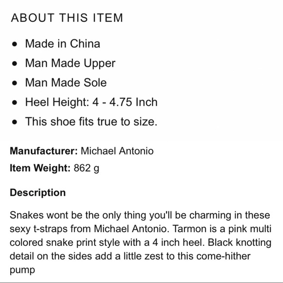 𝐌𝐈𝐂𝐇𝐀𝐄𝐋 𝐀𝐍𝐓𝐎𝐍𝐈𝐎 High Heel Sandal - Picture 12 of 12